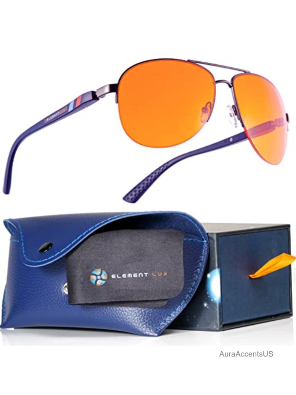 Blue Light Blocking Glasses Amber Lenses Eyestrain Relief Better Sleep